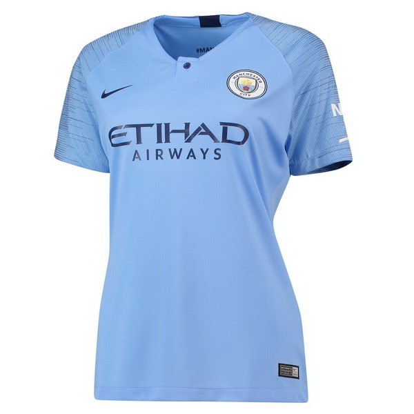 Camiseta Manchester City 1ª Mujer 2018-2019 Azul